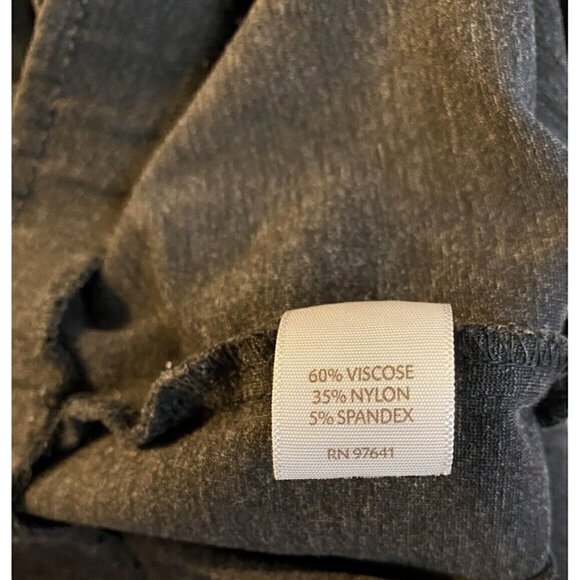 J. Jill Ponte Slim Leg Pant Size Medium Charcoal Gray - Picture 5 of 6